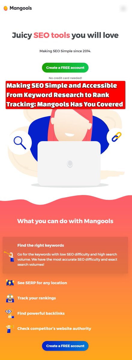 Making SEO Simple and Accessible From Keyword Research to Rank Tracking: Mangools Has You Covered
softtechhub.us/2024/04/06/key…

#SEO #SearchEngineOptimization #KeywordResearch #RankTracking #BacklinkAnalysis #CompetitorAnalysis #SERPAnalysis #SEOTools #DigitalMarketing The Rock