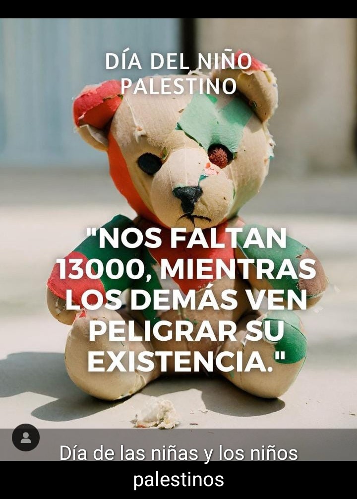 #IsraelAsesinaElMundoSeResigna 
#BoicotIsrael 
La historia nos juzgará a todxs. 
#NoEnNuestroNombre 
#NoEsGuerraEsGenocidio 
#ElCaminoEsLaHaya