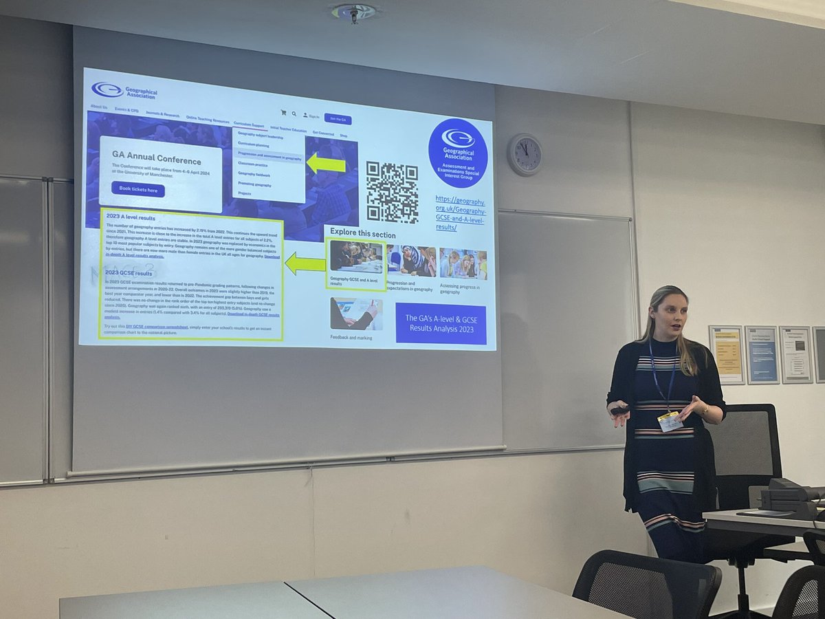 MissBConner's tweet image. This afternoons sessions were very insightful:
✅ Using the GA’s exam results analysis with @GA_AESIG 
✅ The #TeachWithGIS journey with @esriuk 

@The_GA #GAConf24