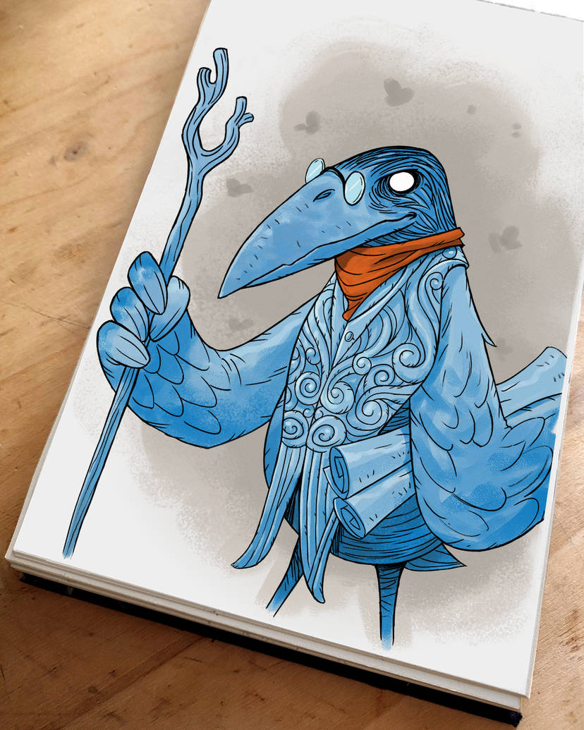 'Dimi's wizard crow' by Entropician bit.ly/3ITuEan
