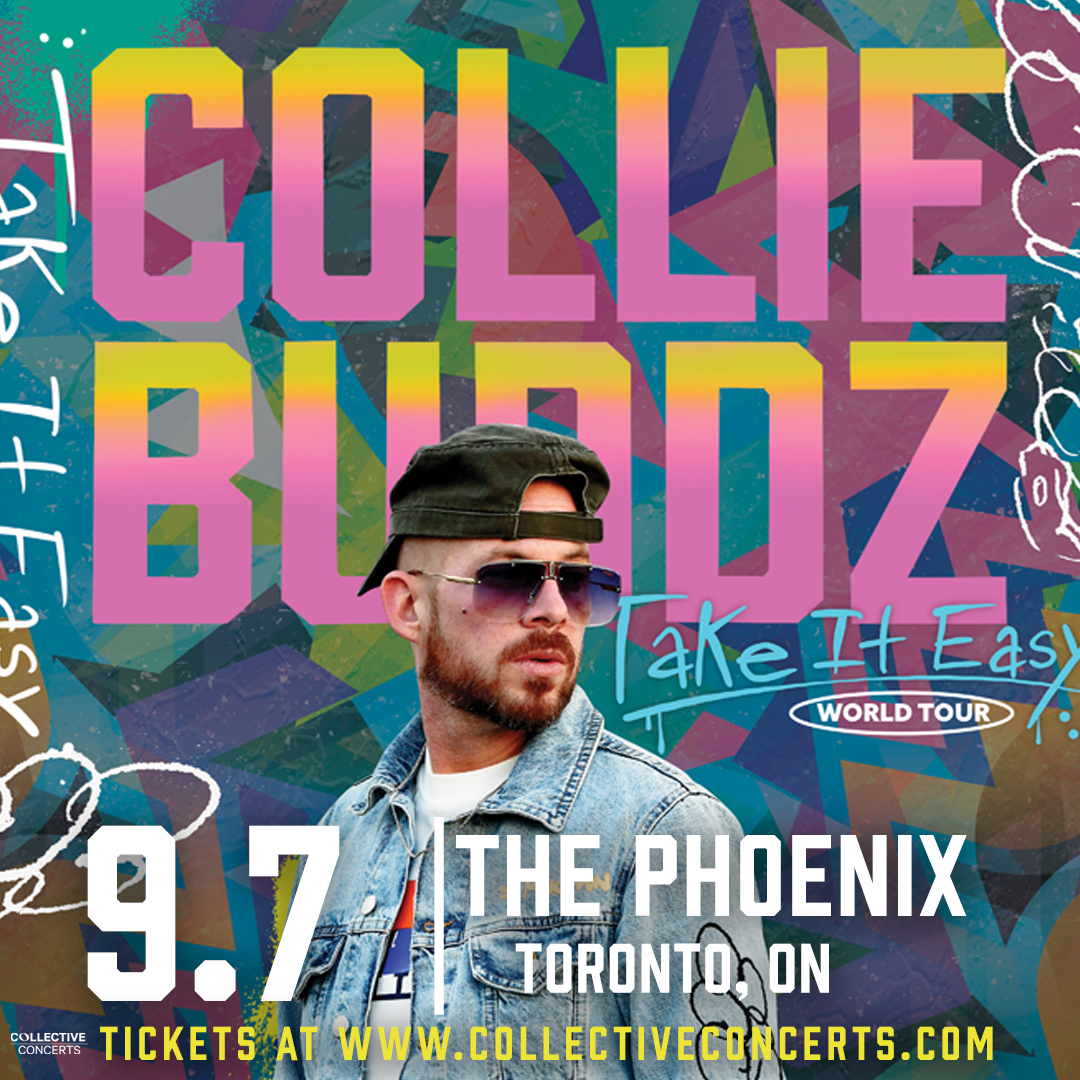 Toronto Massive! Reggae star @CollieBuddz Live Saturday Sept 7 @ Phoenix Concert Theatre! Presented by @COLLECTIVECON Tickets --> link.dice.fm/M7120df9312a 19 + Doors 7 PM 410 Sherbourne St Toronto #reggae #yyzevents #yyzmusic #toronto #takeiteasytour