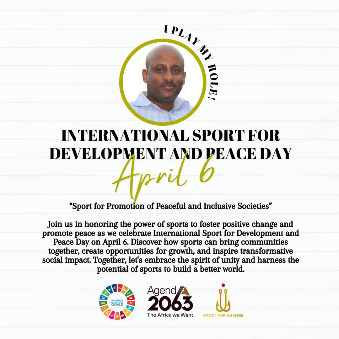 On this #International Day of #Sport for Development and Peace, let’s embrace the spirt of unity and harness the power of sports to foster action towards inclusive #development and #peace.