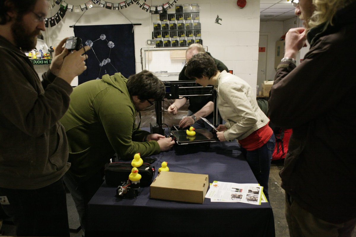 10 years ago we won a #3dprinter. Look how excited our members were at the time. tog.ie/2014/04/togs-n… We still get excited about printing, and you can too at our #Maker nights every 2nd Wednesday meetup.com/tog-dublin-hac…