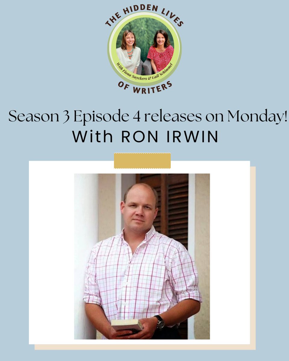 Episode 4 releasing on Monday 💫 Don’t miss our interview with acclaimed author RON IRWIN 🎉