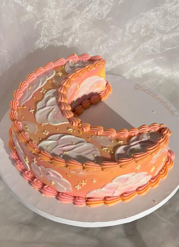 Crescent moon cakes by twiinkleycakes