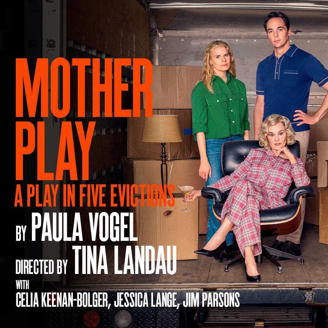 Excited to spend an afternoon with Jessica Lange, Celia Keenan-Bolger, and Jim Parsons ❤️ #MotherPlay