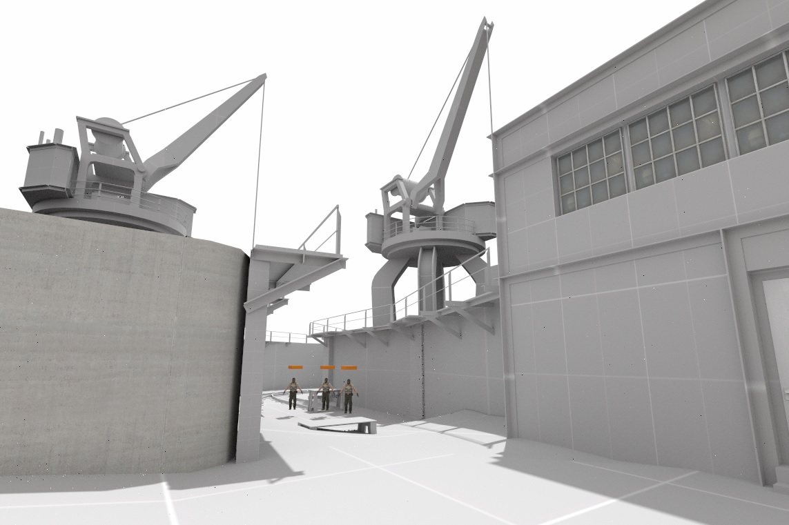 Grum1x's tweet photo. de_control #CS2 5vs5 alpha blockout. Lets make some basic art.
#gamedev #leveldesign #blockout #hammer #mapink #de_control https://t.co/wauTQUry3E