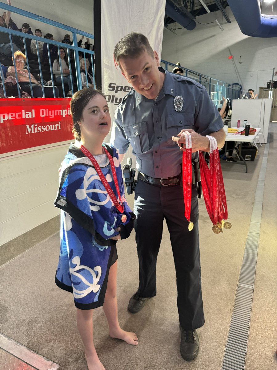 These swimmers are swimming to some gold medals at regionals today! <a href="/SOMissouri/">Special Olympics MO</a>