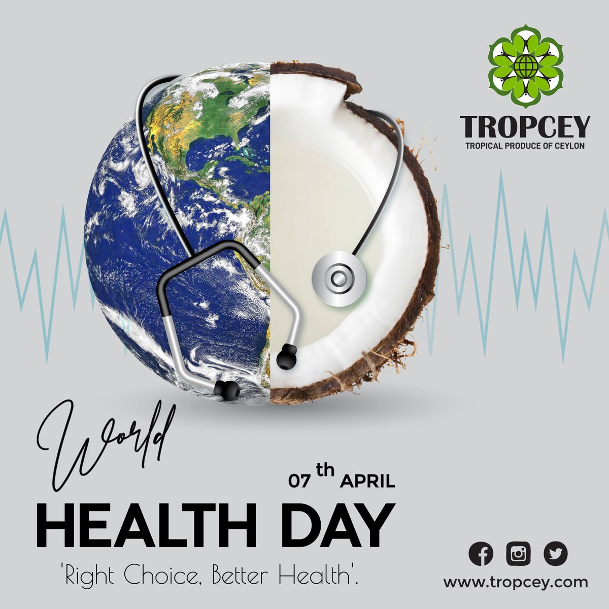 World Health Day...💪
#WorldHealthDay #tropceyexport #madeinsrilanka #coconutoil #coconutwater #coconutmilk #coconutchips #coconut #coconutproducts #coconutindustry #tropical