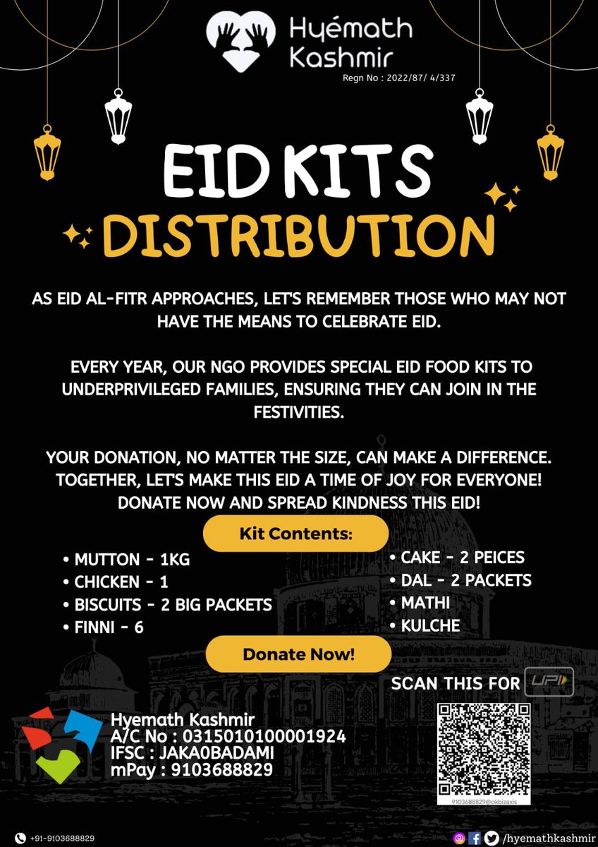 Azzharmalik's tweet photo. Asalamualkyum every Eid we reach to destitute families and distribute these Eid kits to them. 
This year the registered families have increased and we need you help to make this possible. One kit cost 1600 kindly try to sponsor a kit. 
Donate generously and rt for max reach 🤲 https://t.co/1YpDlRwEpb