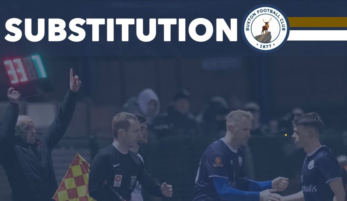 80’ | BUX 🦌 3-1 CHO 🟢 

Andreucci comes on for De Girolamo 👏🏻

#UpTheBucks | #TeamBuxton |💥