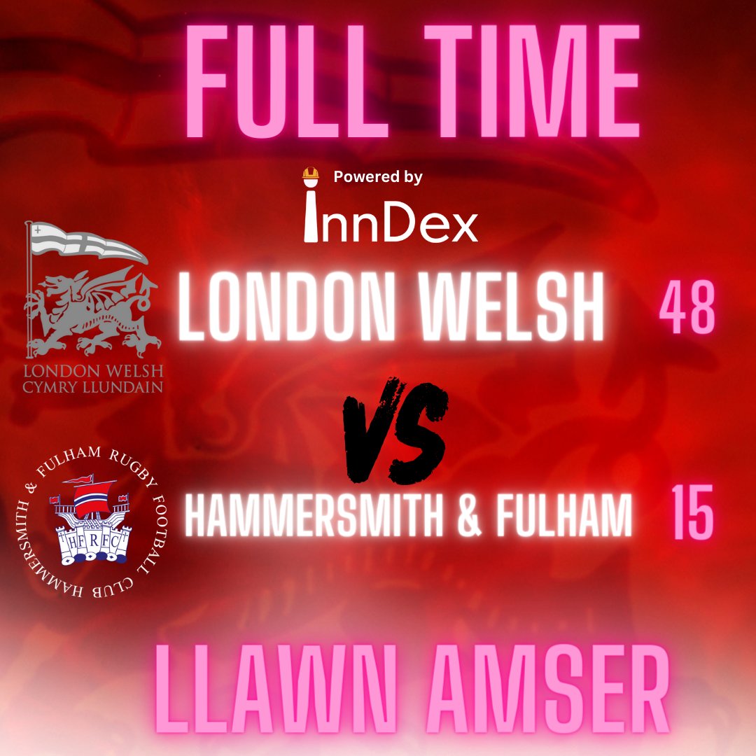 FINAL SCORE It's a cracking end to 23/24 season A bonus point win over local friends @HammersRugby in Round 22 A third place finish in the league as we build to the next stage of project reset next season! Yma O Hyd #COYW