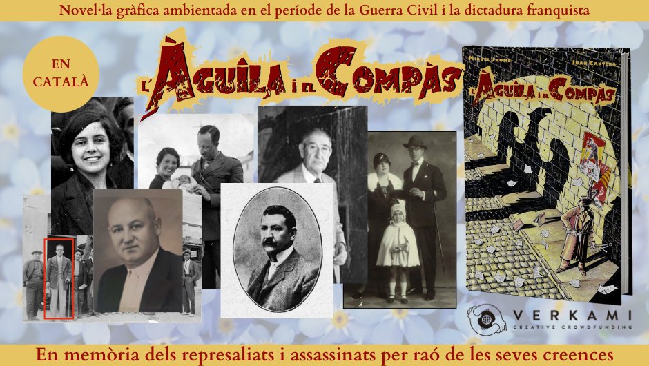 RT per fer-ne difusió! 🦅Només queden 11 dies i poc més de 1.300€ per fer realitat el còmic #laguilaielcompas 🔗Recolza el projecte a vkm.is/laguilaielcomp… @verkamiCAT 🧵sobre diferents personatges que hi apareixen al #còmic #CòmicEnCatalà