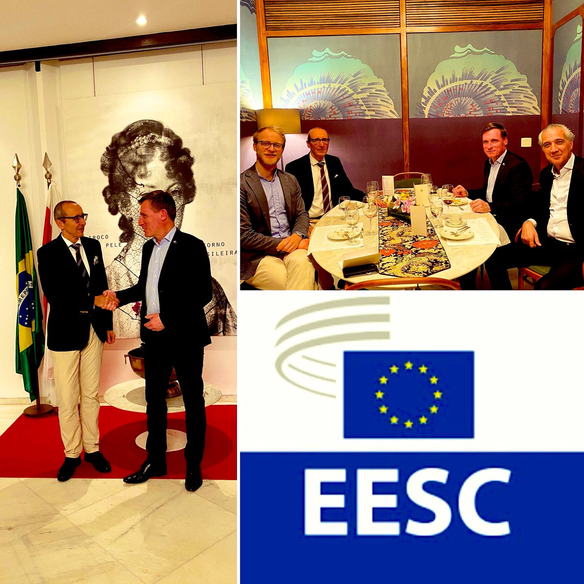 Stefan Scholz (@stefanfjscholz) on Twitter photo truly grateful that, with the re-establishment of Brazil's Council for Sustainable Economic and Social Development by President Lula, its European counterpart, the EESC, with its AT-President, <a href="/oliverroepke/">Oliver Röpke</a>, took the initiative to travel to Brazil to reopen a permanent dialogue truly grateful that, with the re-establishment of Brazil's Council for Sustainable Economic and Social Development by President Lula, its European counterpart, the EESC, with its AT-President, <a href="/oliverroepke/">Oliver Röpke</a>, took the initiative to travel to Brazil to reopen a permanent dialogue