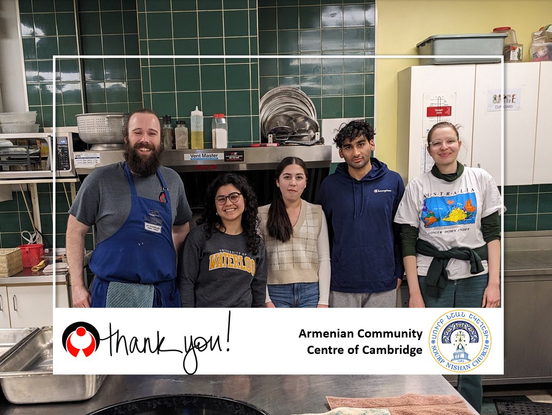 We love to welcome youth volunteers. Recently, the Christian Education Committee of SourpNishan stepped up to help our kitchen staff. As we serve more than 80 dinners each day, we truly appreciate all volunteers who come to help: cambridgesheltercorp.ca/get-involved