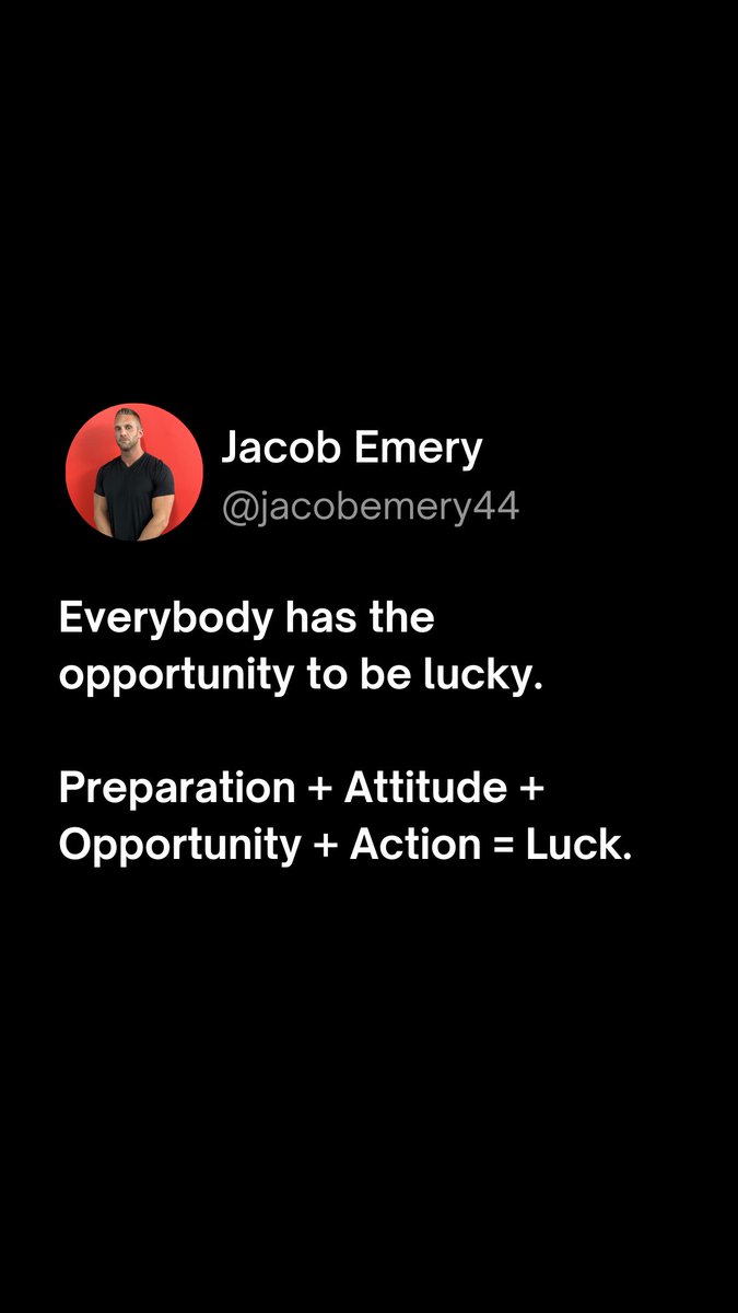 jacobemery44's tweet image. Everybody has the opportunity to be lucky. 

#ironandinfrastructure #luck