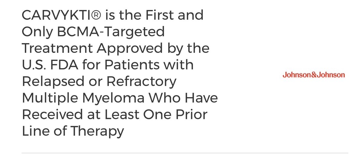 The FDA just approved cilta-cel for early relapse in myeloma (1 prior line of therapy, including PI and IMiD, and refractory to lenalidomide). My thoughts on the approval of cilta-cel for early relapse in myeloma. An educational thread: #mmsm 1/