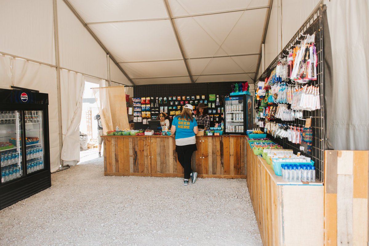 For your #RocktheCountry checklist today: ☑️ Ferris wheel ☑️ Merch ☑️ General store Parking opens at noon!