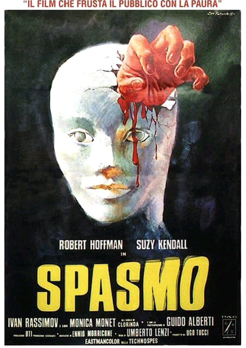 An Italian movie poster for #UmbertoLenzi's #Spasmo (1974) #RobertHoffman #SuzyKendall #IvanRassimov
