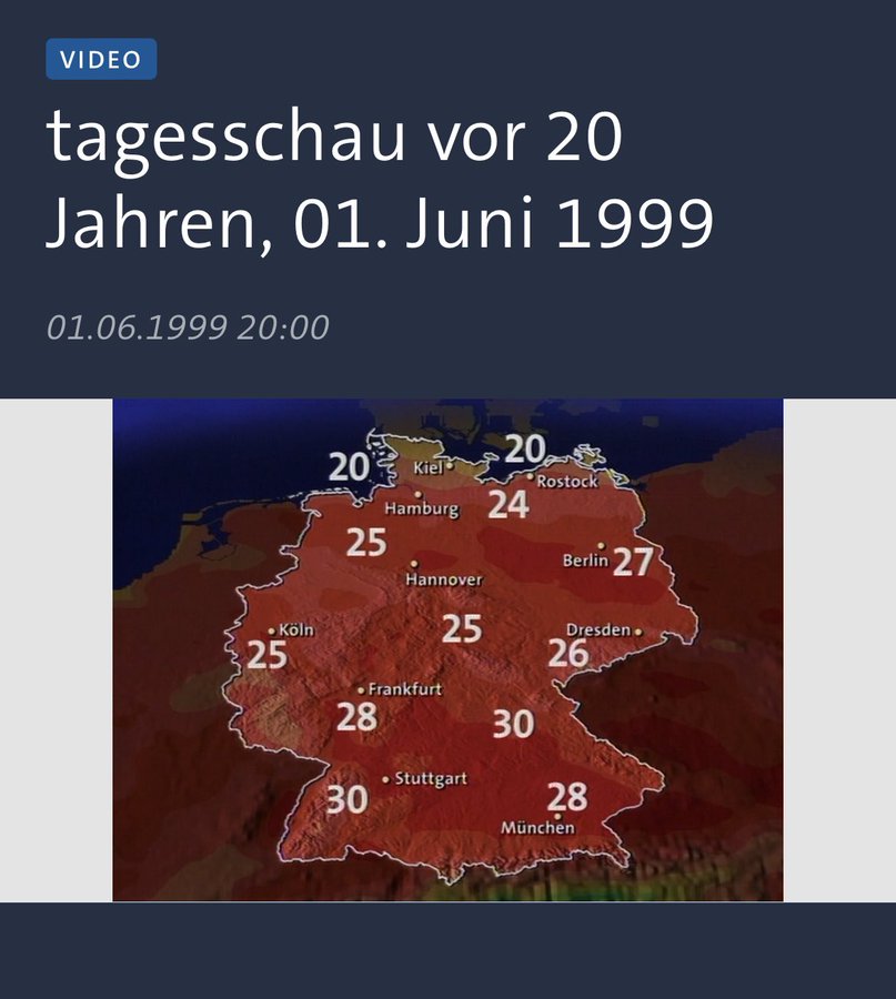 Welcher #Querdenker hat seiner rechtsextremen Vollidioten-Blase eigentlich befohlen, dass die sich ab sofort gefälligst über Wetterkarten der Tagesschau aufzuregen haben, die seit 25 Jahren ungefähr gleich aussehen?