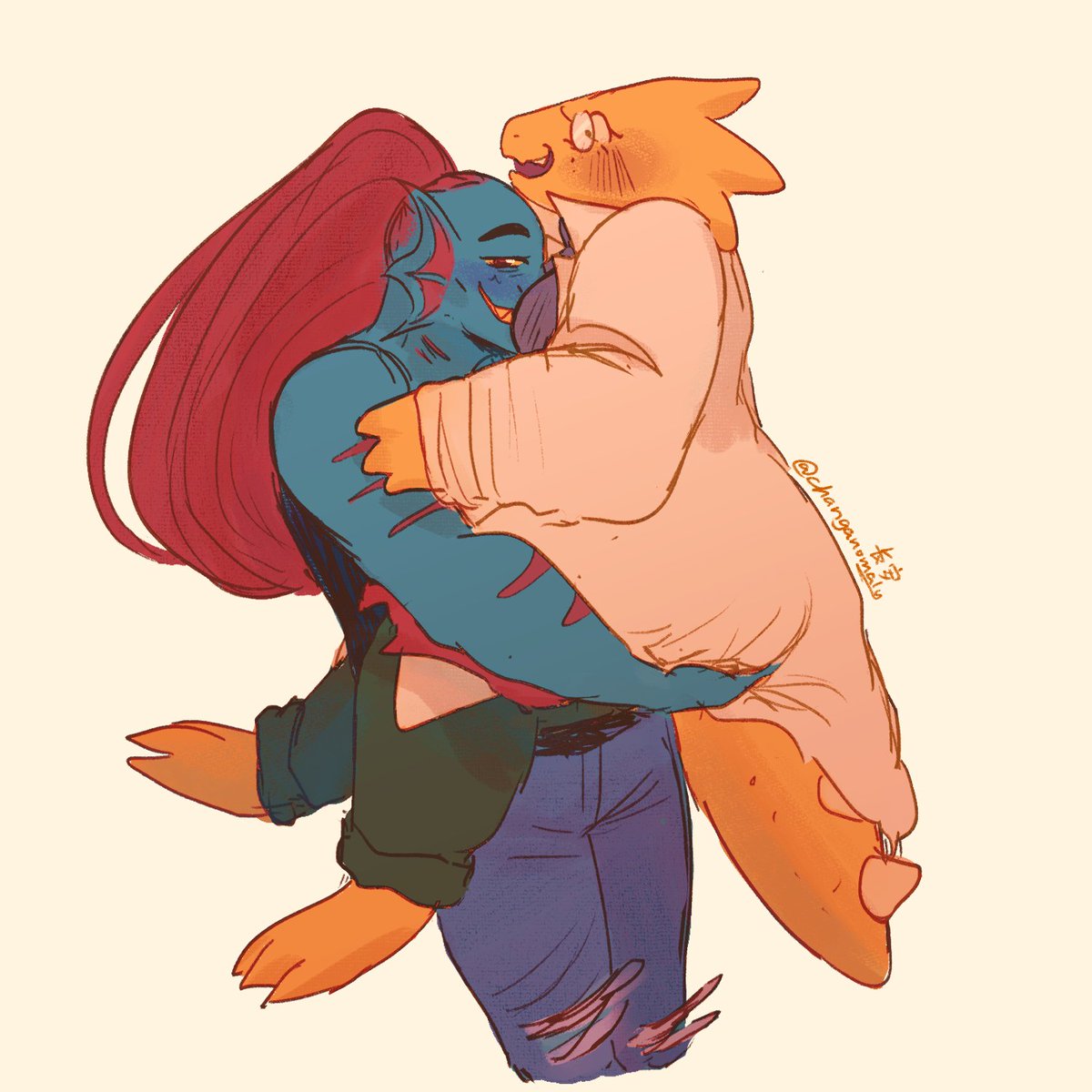 alphys is bi but um i needed this out of my system hi alphyne lovers #undertale