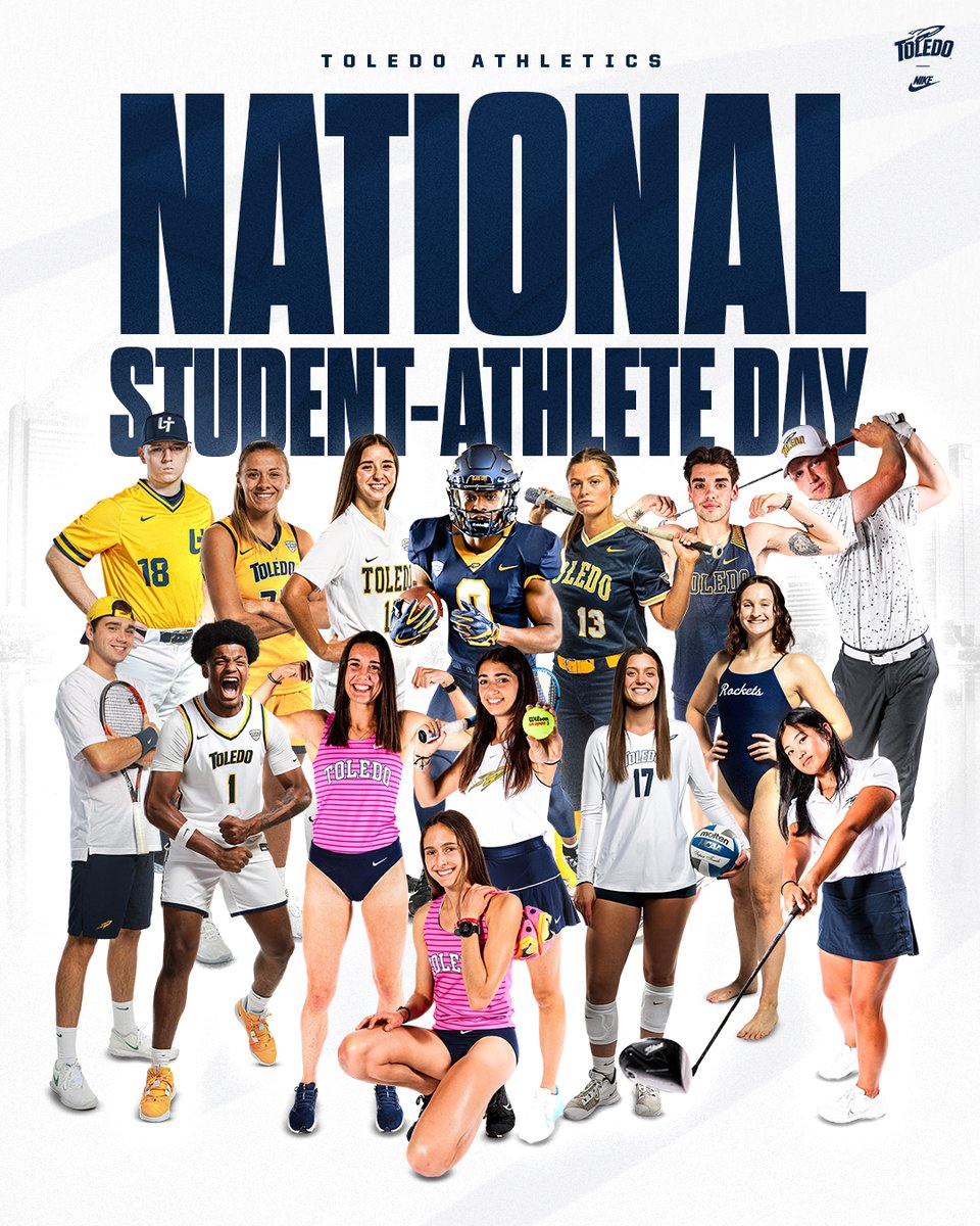 Happy National Student-Athlete Day to all the Rockets! #TeamToledo