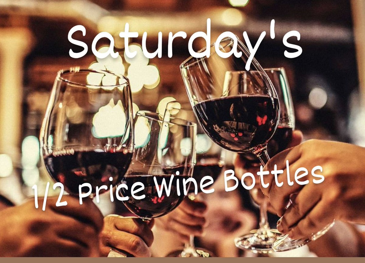Saturday's 1/2 Price Bottles of Wine
8pm -Close
#Mississauga #Meadowvale #Streetsville #wine #Dinner #dinnerideas #winelover #Saturday #wineoclock #weekend #winelife #lisgar #restaurant #foodie #familytime #datenight #yummy #girlsnight #weekendvibes #vino #winewinewine