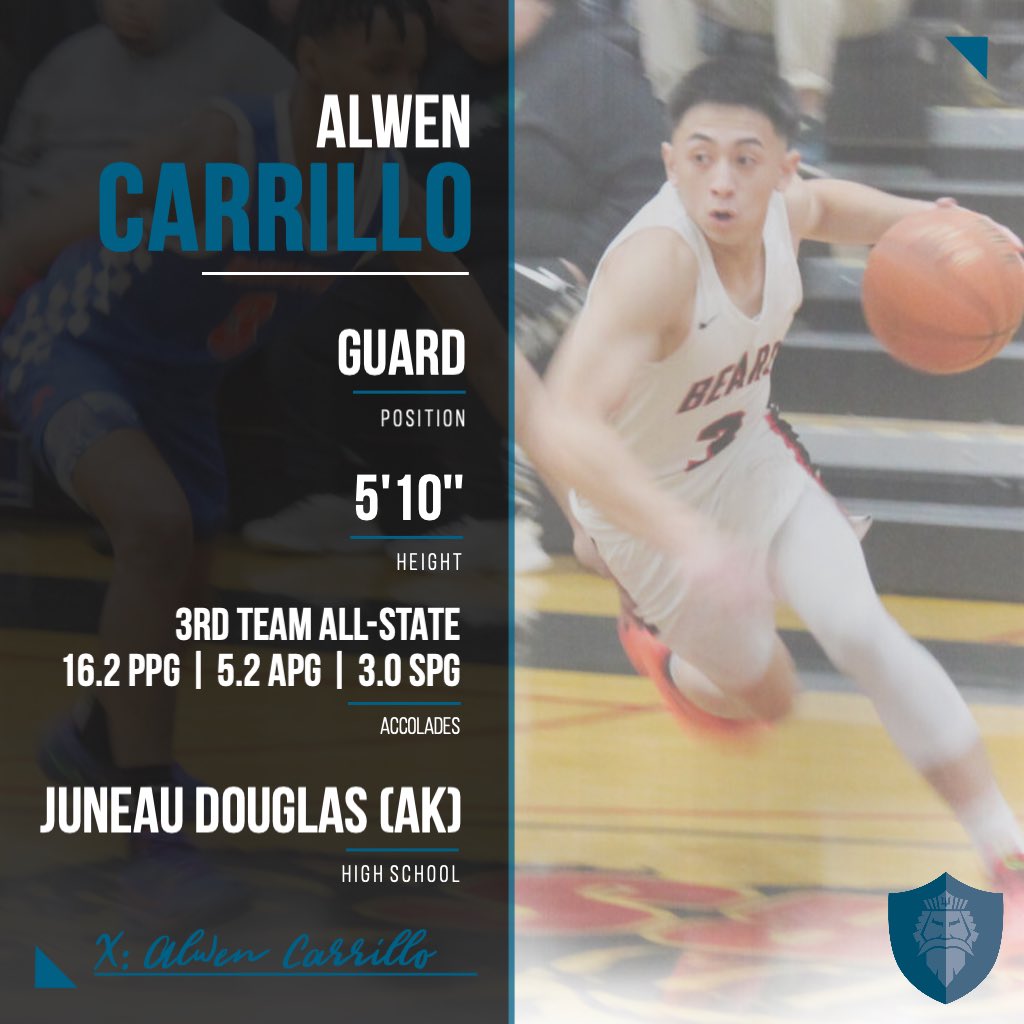 Excited to announce our next signing, Alwen Carrillo! Alwen is a quick guard who plays with great pace on offense and is disruptive on D. Alwen was named Alaska 3rd team All-State and Region V All-Conference. Welcome Alwen! #tritonpride