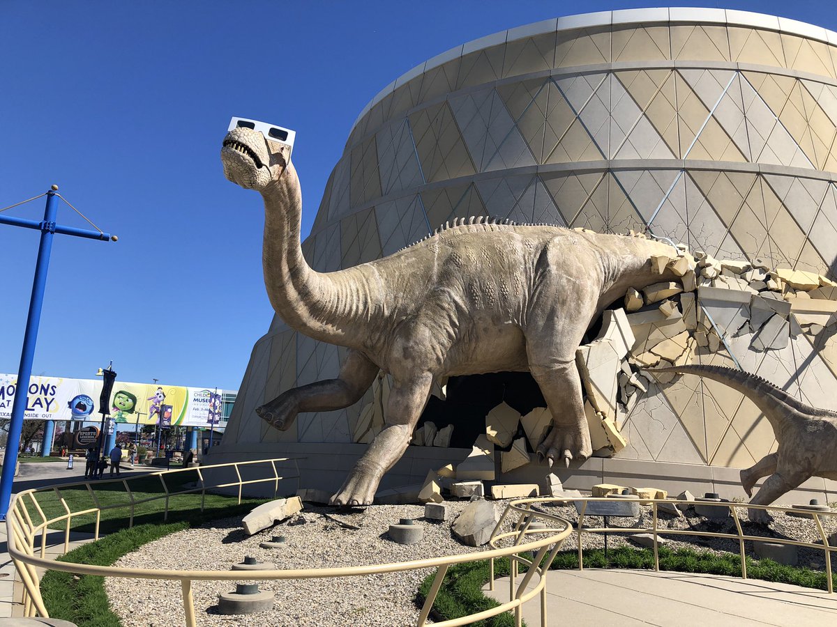 Even the dinosaurs are ready for the solar eclipse! (At the children’s museum, Indianapolis.)
