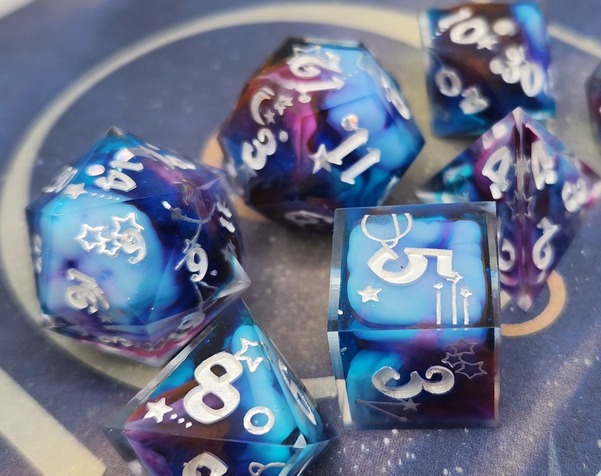 You never know what you'll get in a mystery set ⁉️ #dnd #ttrpg #handmadedice #dice #dungeonsanddragons