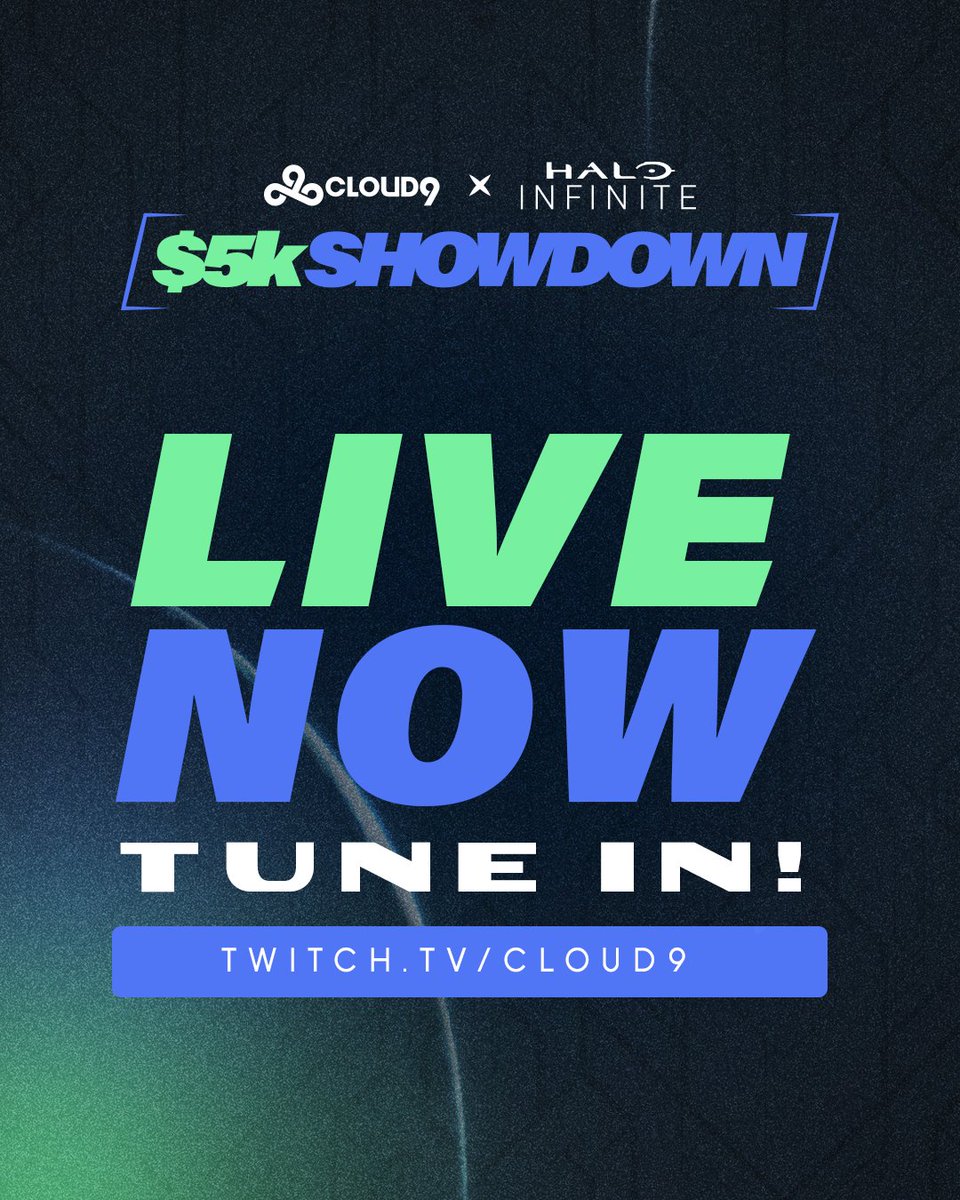 Lights, camera, action; the Cloud9 x Halo Infinite $5k Showdown starts now! 📺 twitch.tv/cloud9