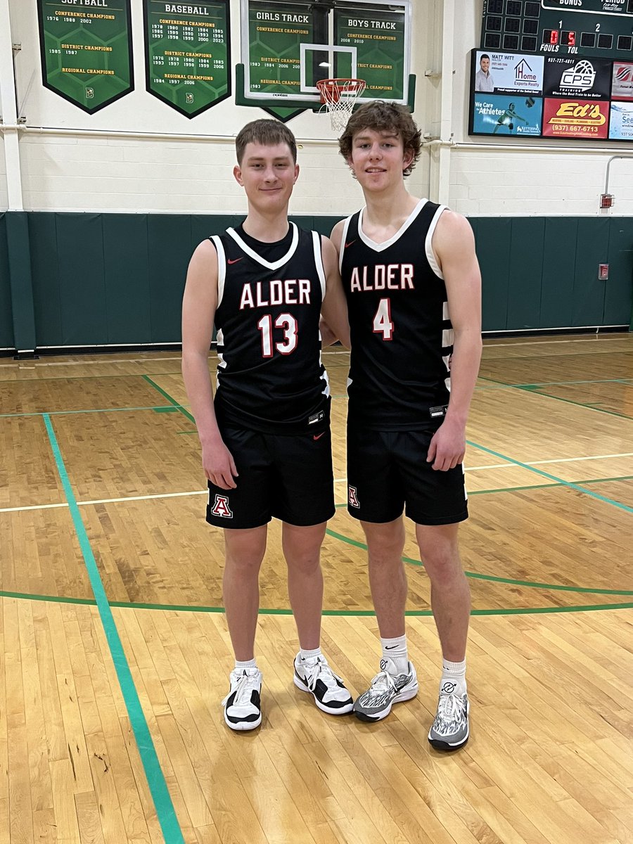 Congrats to <a href="/NoahStephanHess/">Noah Hess</a>  and <a href="/PeytonHeiss/">Peyton</a> on a big 90-55 win in the Miami Valley All-star Challenge! They represented Alder and the CBC very well! #Together
