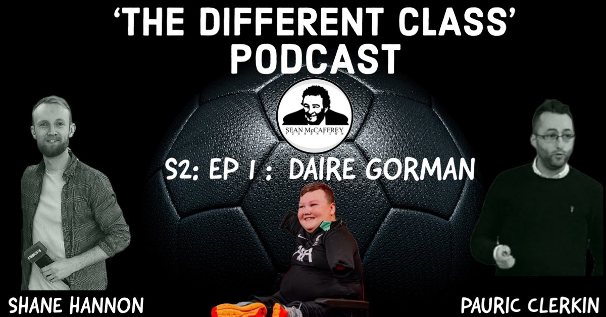 🔔 𝗡𝗲𝘄 𝗣𝗼𝗱𝗰𝗮𝘀𝘁 𝗦𝗲𝗮𝘀𝗼𝗻 🔔 Our podcast returns for a second season! Shane and Pauric spoke to a young man that continues to inspire us all - Daire Gorman. Daire was joined by his mum Shelly. Listen below 👇 seanmccaffreyfoundationm.podbean.com/e/the-differen… open.spotify.com/episode/2NIBv1…