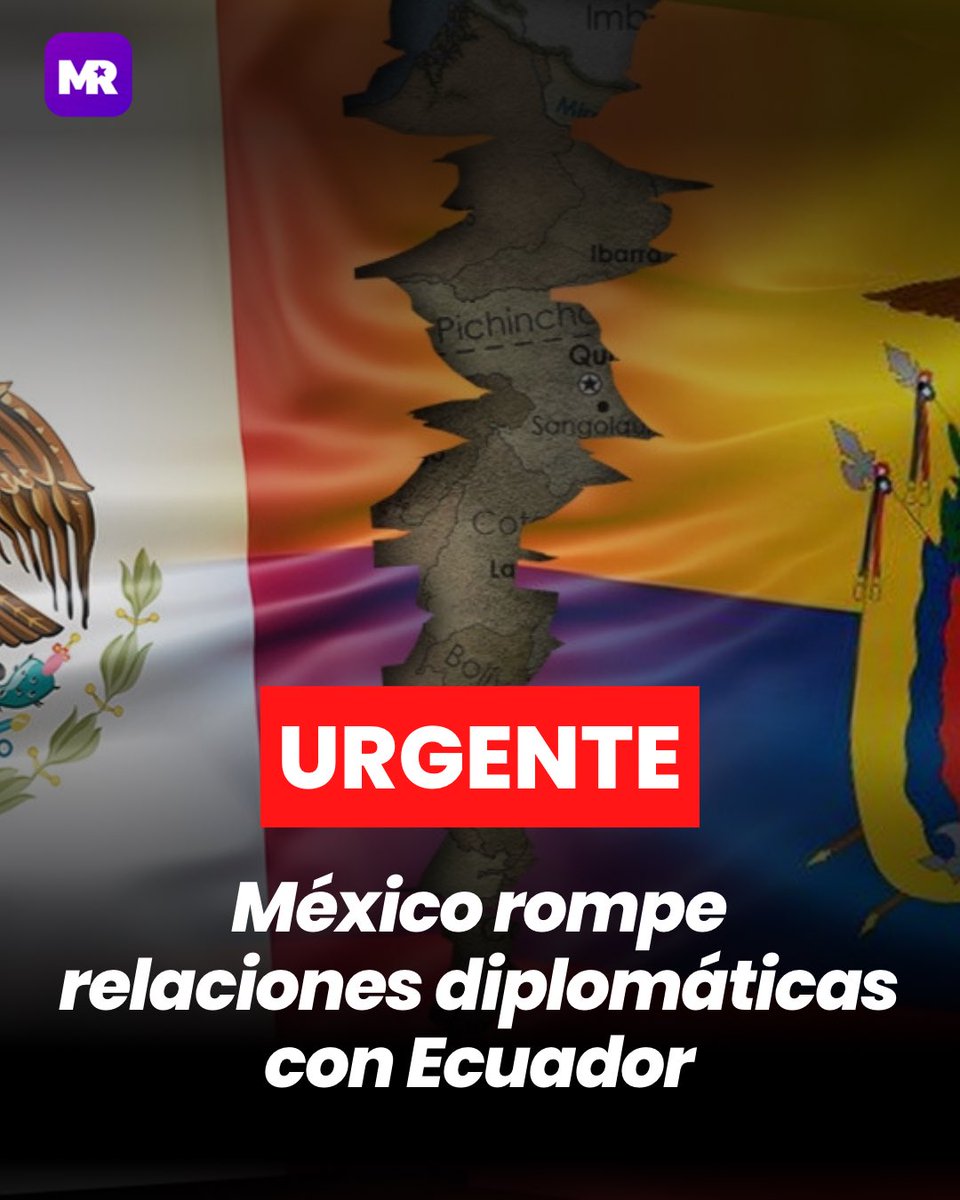 🚨 ¡Urgente! 🚨 #México suspende relaciones #diplomáticas con #Ecuador luego de la intrusión en su embajada en Quito. El presidente López Obrador ordena la medida tras el intento de secuestro del exvicepresidente Jorge Glas, bajo asilo político. 🇪🇨 🇲🇽 #JorgeGlas