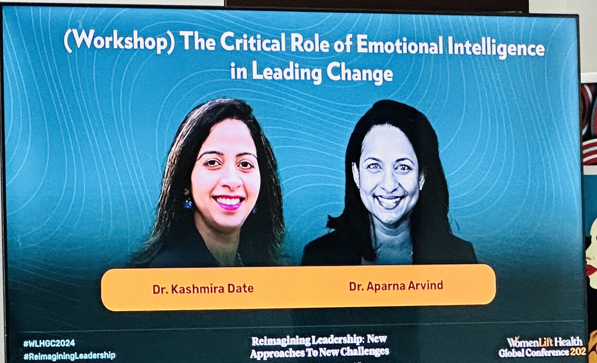 Emotional Intelligence is NOT a soft skill. It is a power skill. Enjoyed learning how to harness EI to become a better leader @womenlifthealth @WLHGConference ! Also, excellent use of the ECG in a leadership class 😏.