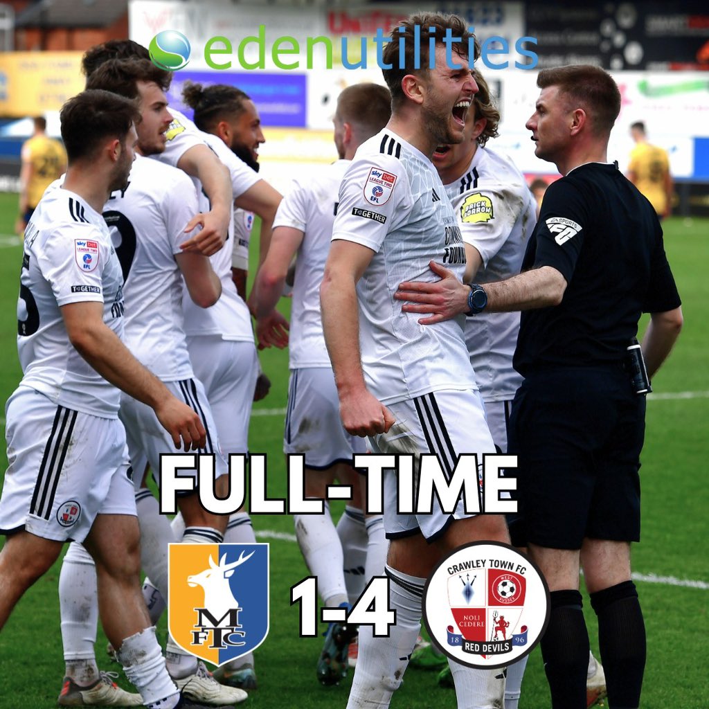 FULL TIME x <a href="/EdenUtilities/">eden utilities</a> 

Places like Mansfield 🍷

#TownTeamTogether🔴