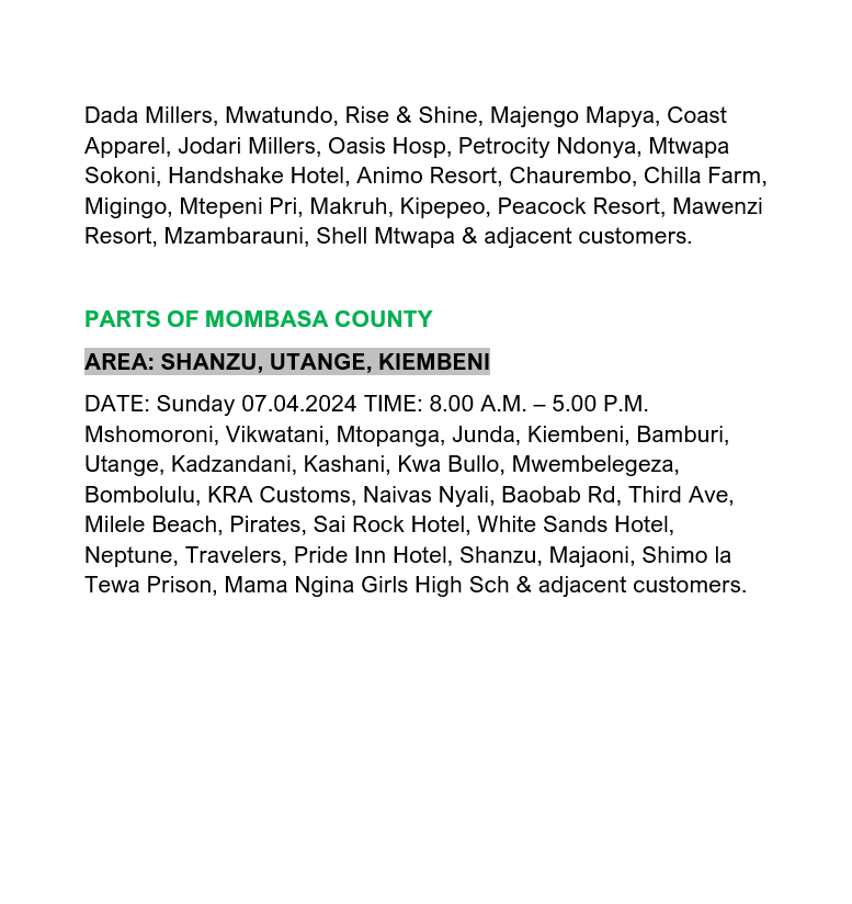Kenya Power tweet media