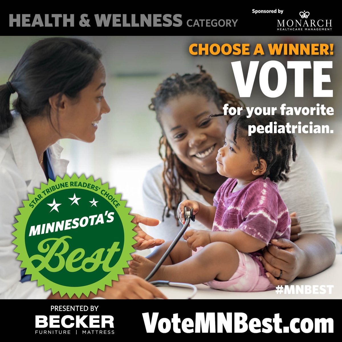 Is there a pediatrician who has been a lifesaver for your little ones? 👶 Vote now for the best pediatrician in Minnesota that keeps our kids healthy and happy! Vote once a day until April 17: Votemnbest.com #MNbest