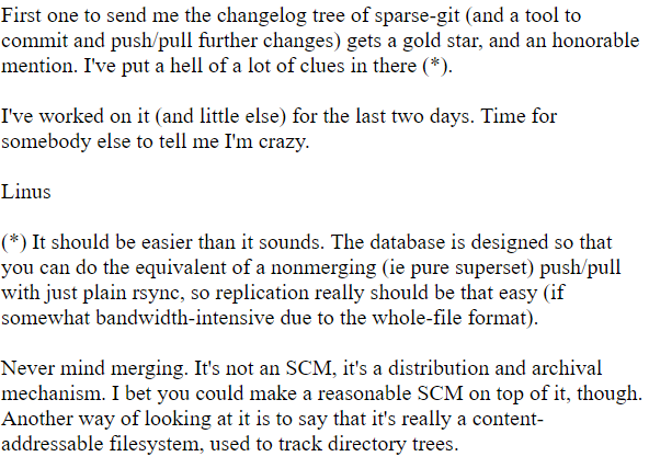 MIT_CSAIL's tweet photo. Happy Birthday, Git. 

#otd in 2005 Linus Torvalds messaged the Linux community about Git, a revision-control system he created over the weekend. https://t.co/DN7aplns20