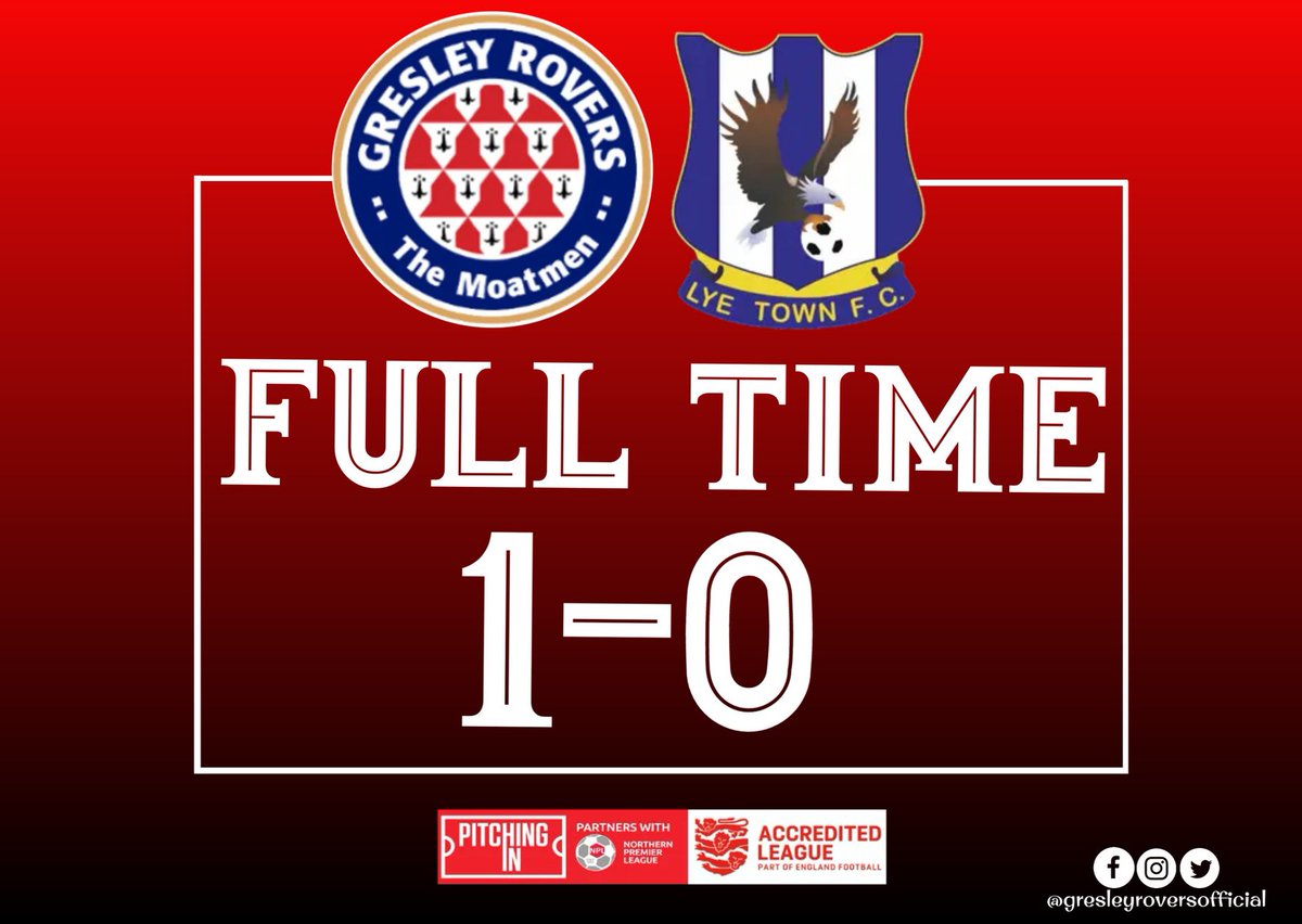 🔴🔴 FULL TIME AT THE MOAT GROUND A huge three points for the moat men in our final home game of the season🙌 #UpTheMoatmen #GRFC