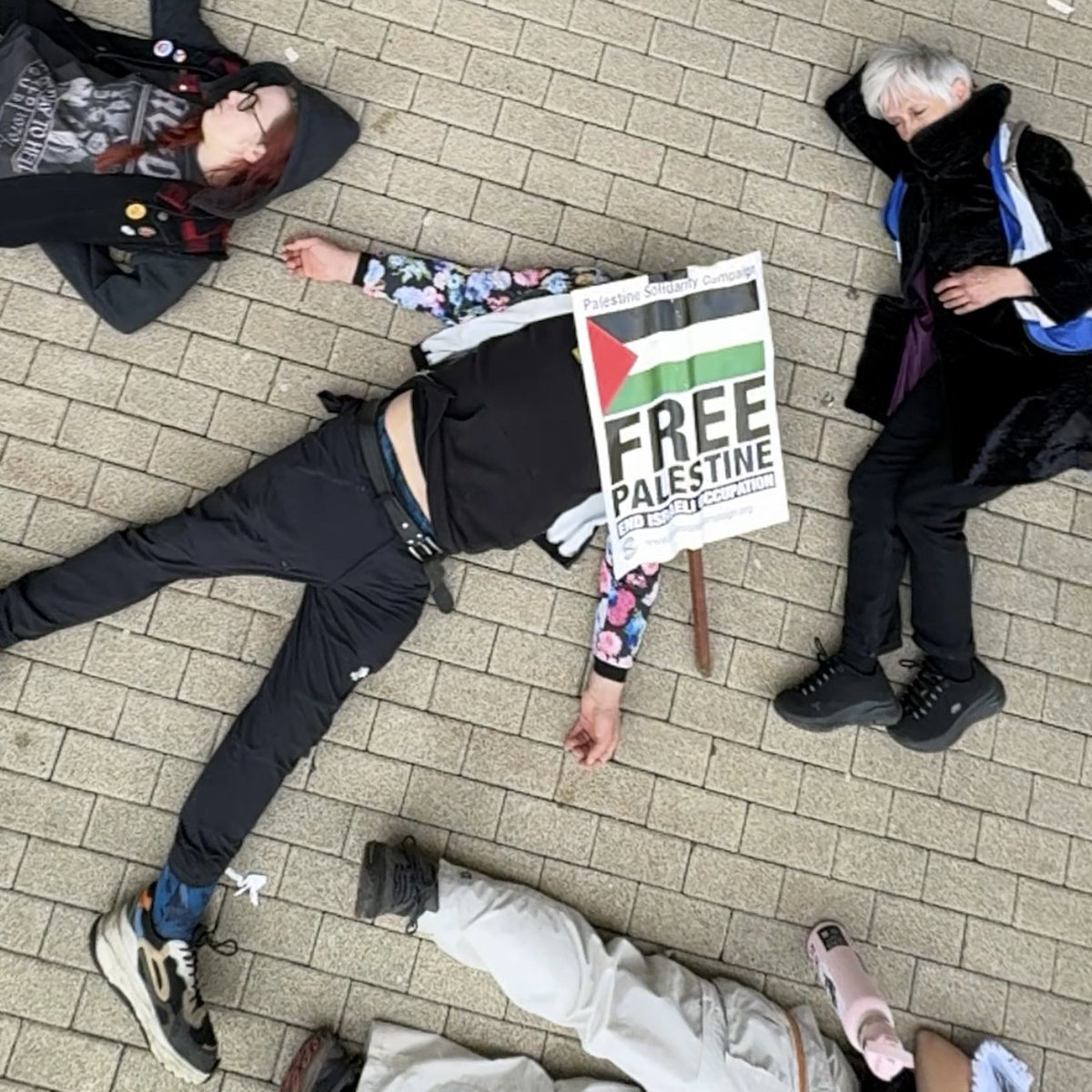 Dead. Broadmead. remembering all those who have died, so far, in Gaza.