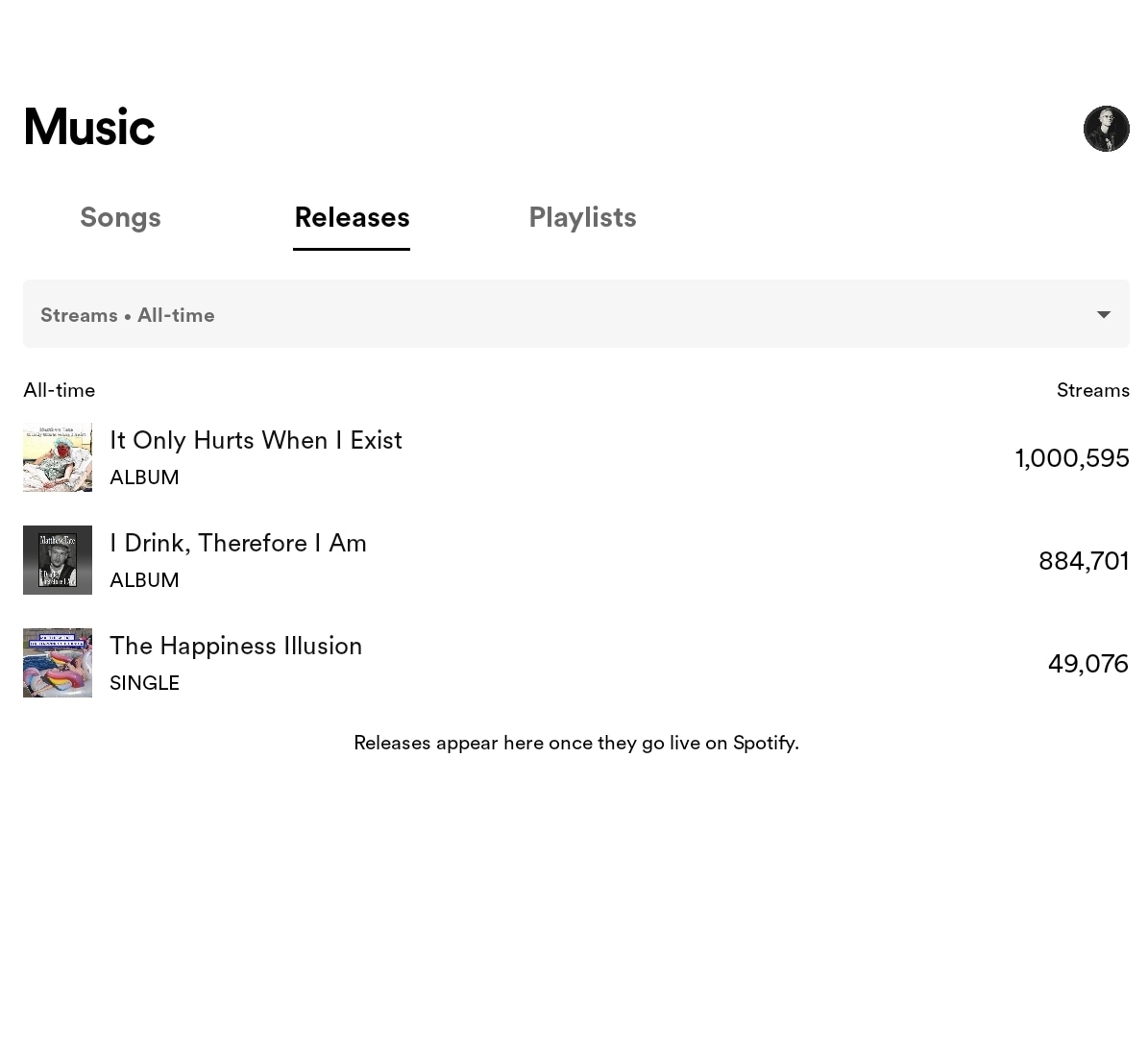 ComedianTate's tweet image. Latest album has hit that million mark on Spotify!