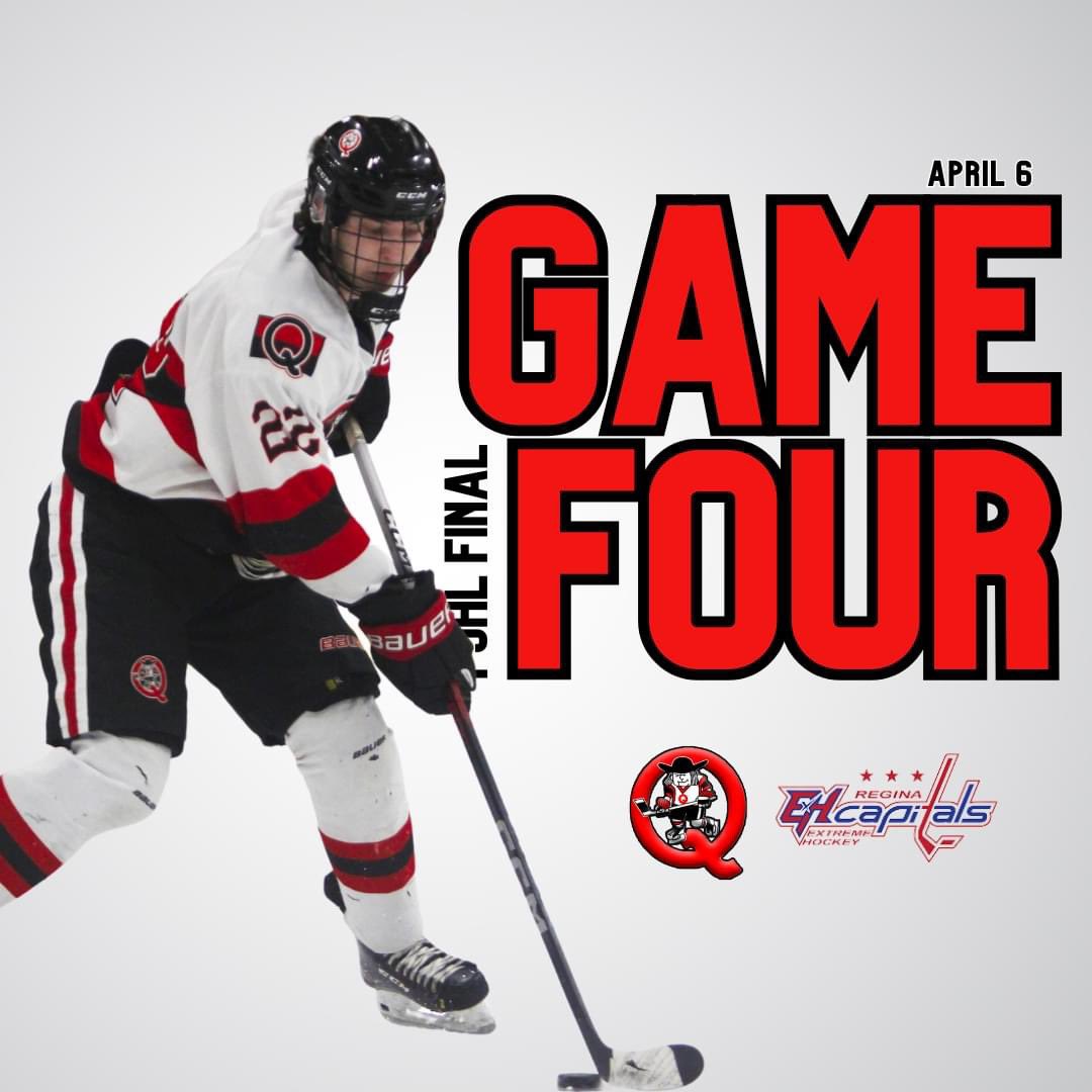 GAME 4🚨 ⏰ 7:30 PM 📍 Al Ritchie Arena 🆚 Regina Capitals #quakershockey
