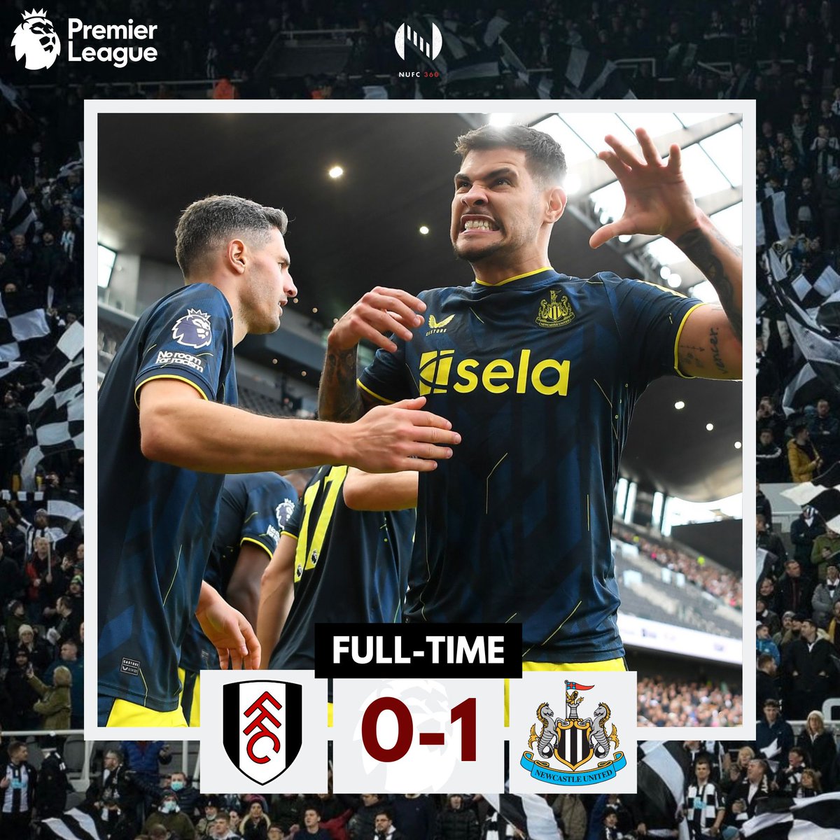 Full Time | Fulham 0-1 Newcastle The march for European football continues. Give us your thoughts! #NUFC