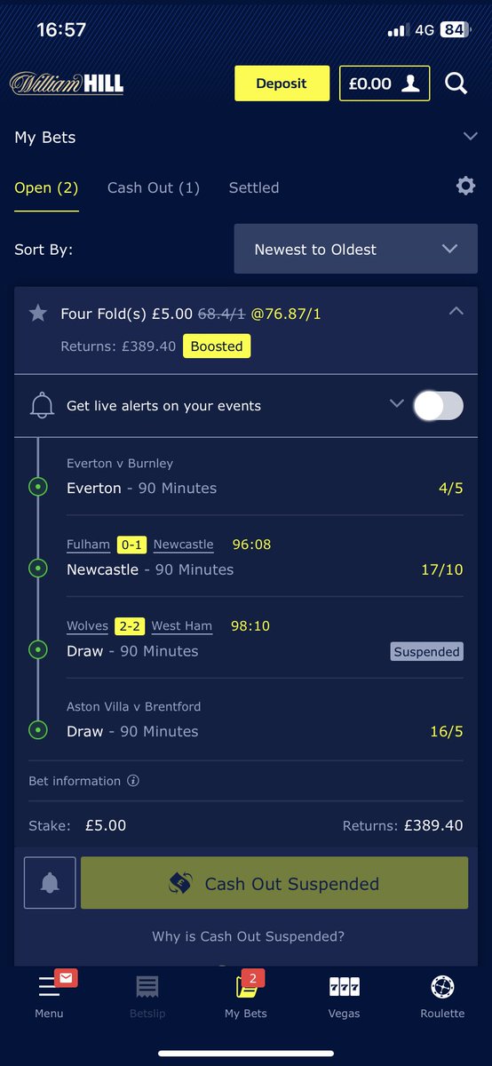 VAR Howay, was on a 400 winner