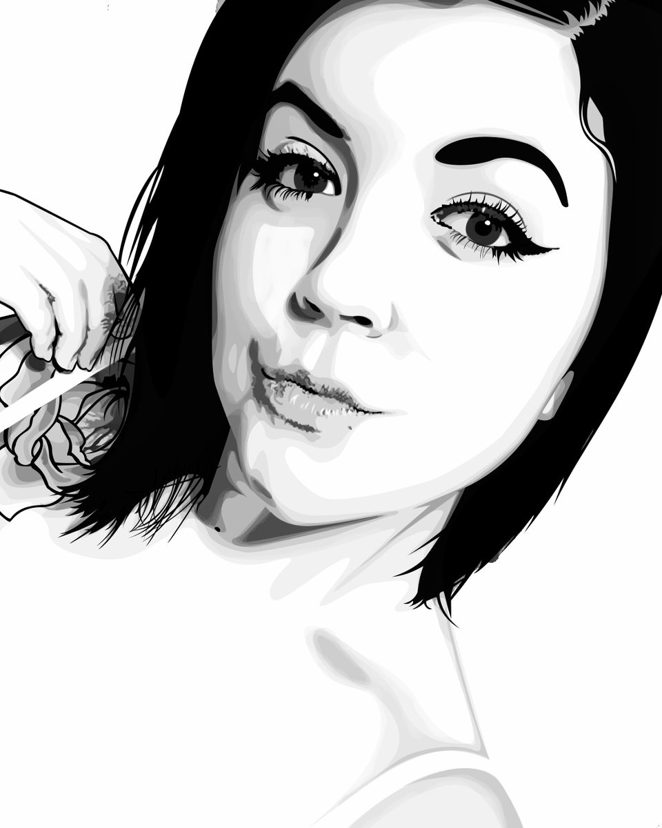 bootcheese3000's tweet photo. @LuvBug_Mel I missed talking to you, but, most importantly, I missed making Portraits of you.

Remember this one? https://t.co/z02mjFw3Ah