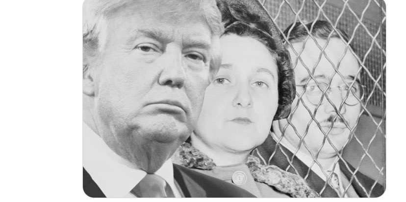 On June 19th 1953 the Rosenbergs were executed for selling nuclear secrets to the Russians. Trump is guilty of that and so much more.