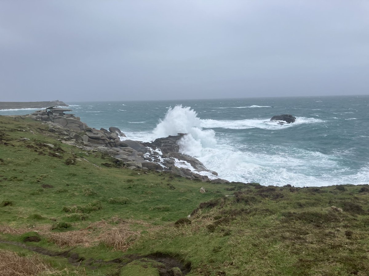 Stormy weather near Peninnis Head on St Mary’s in the Isles of Scilly today! @bbcweather