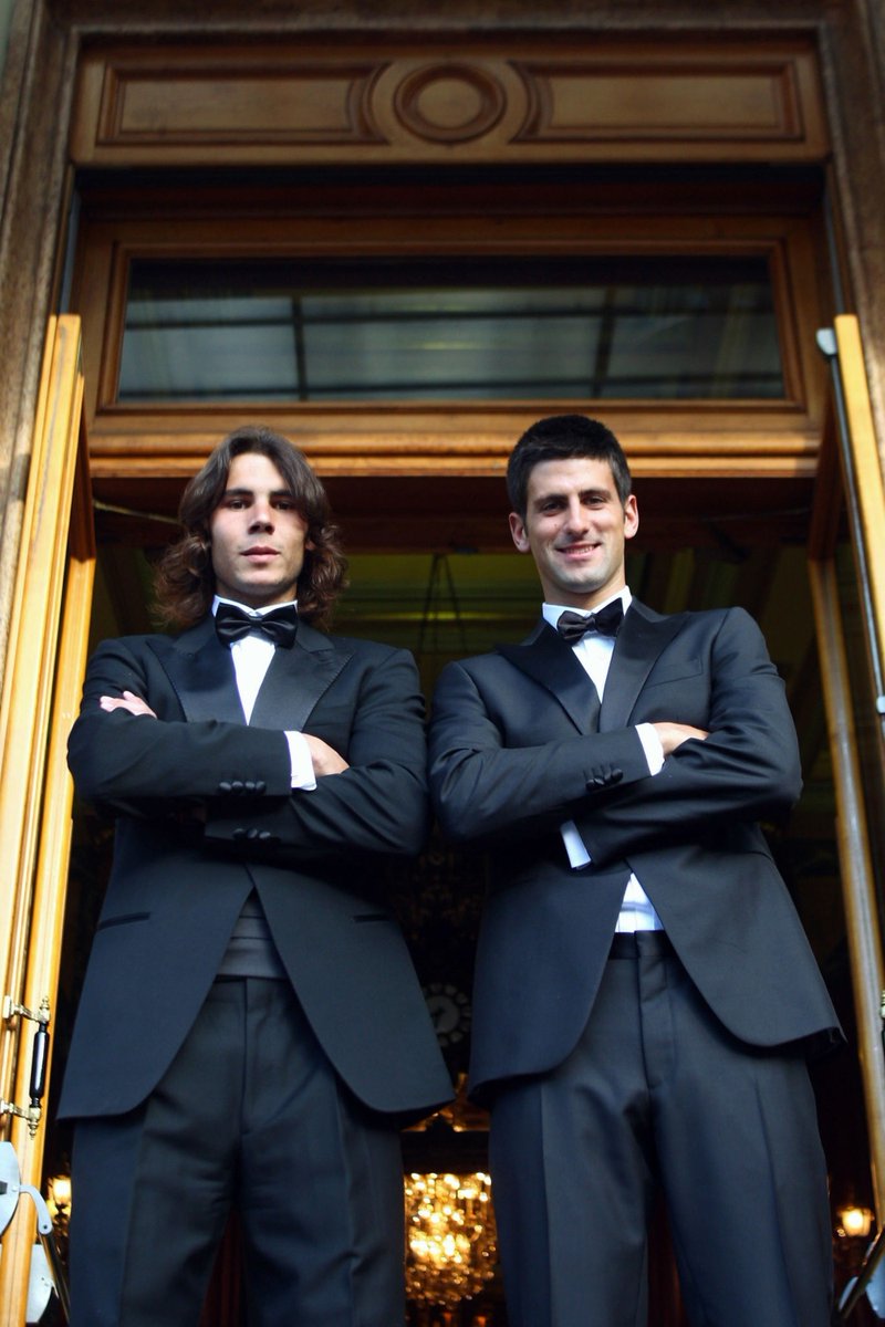 April 2008: Nadal and Djokovic playing blackjack at the Monte Carlo Casino 😀