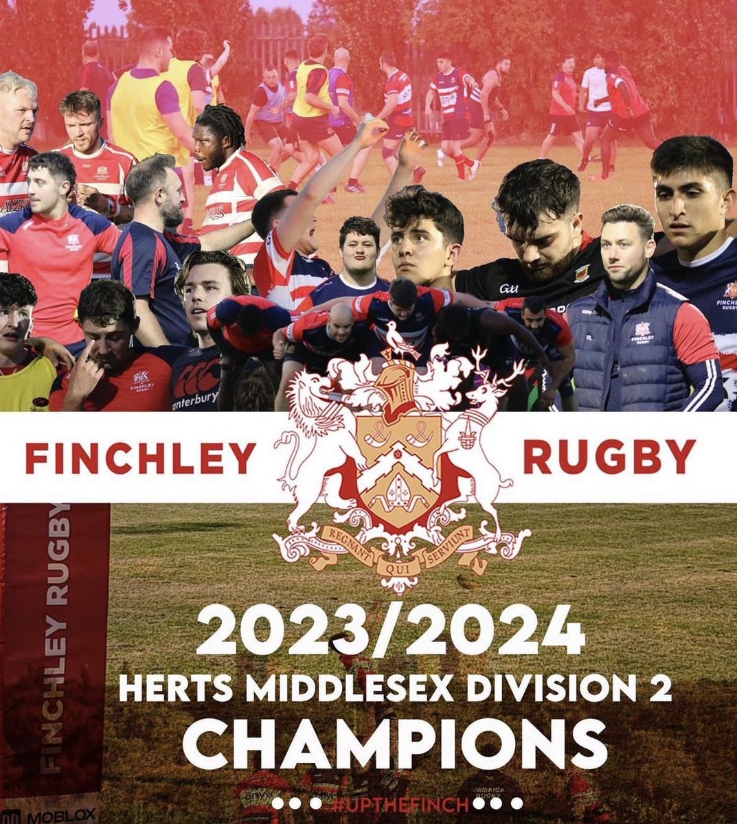AXV Herts Middlesex Division 2 Champions #2023/24 #Champions #FinchleyRugby